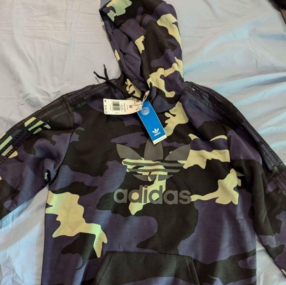 New Adidas Originals Men's Graphics Camo Hoodie Medium - Picture 1 of 4